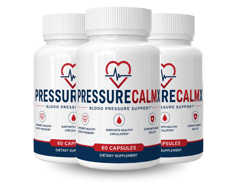 PressureCalmX® blood pressure support — 3 bottle pack